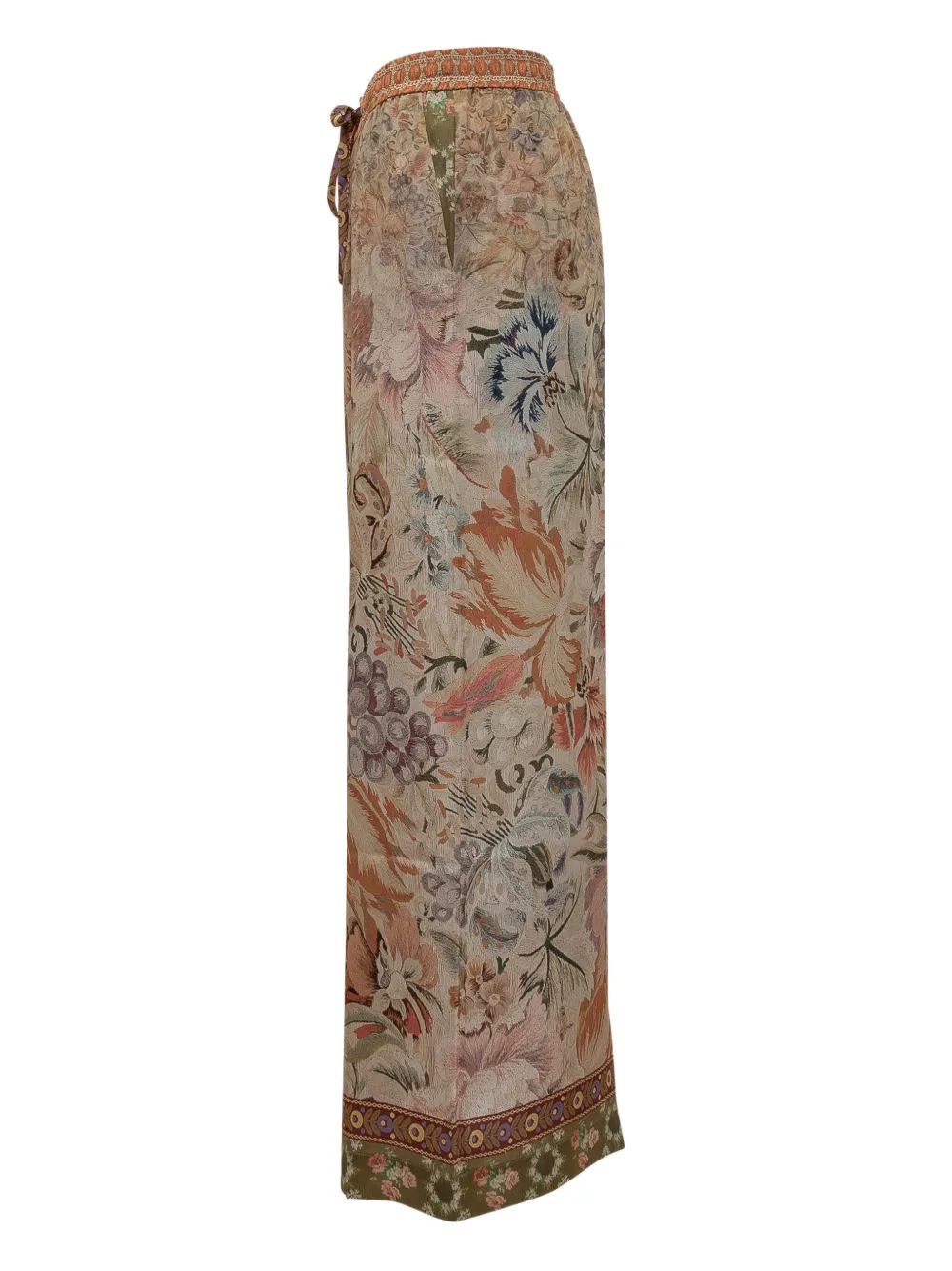 Pierre-Louis Mascia floral-tapestry trousers - Beige