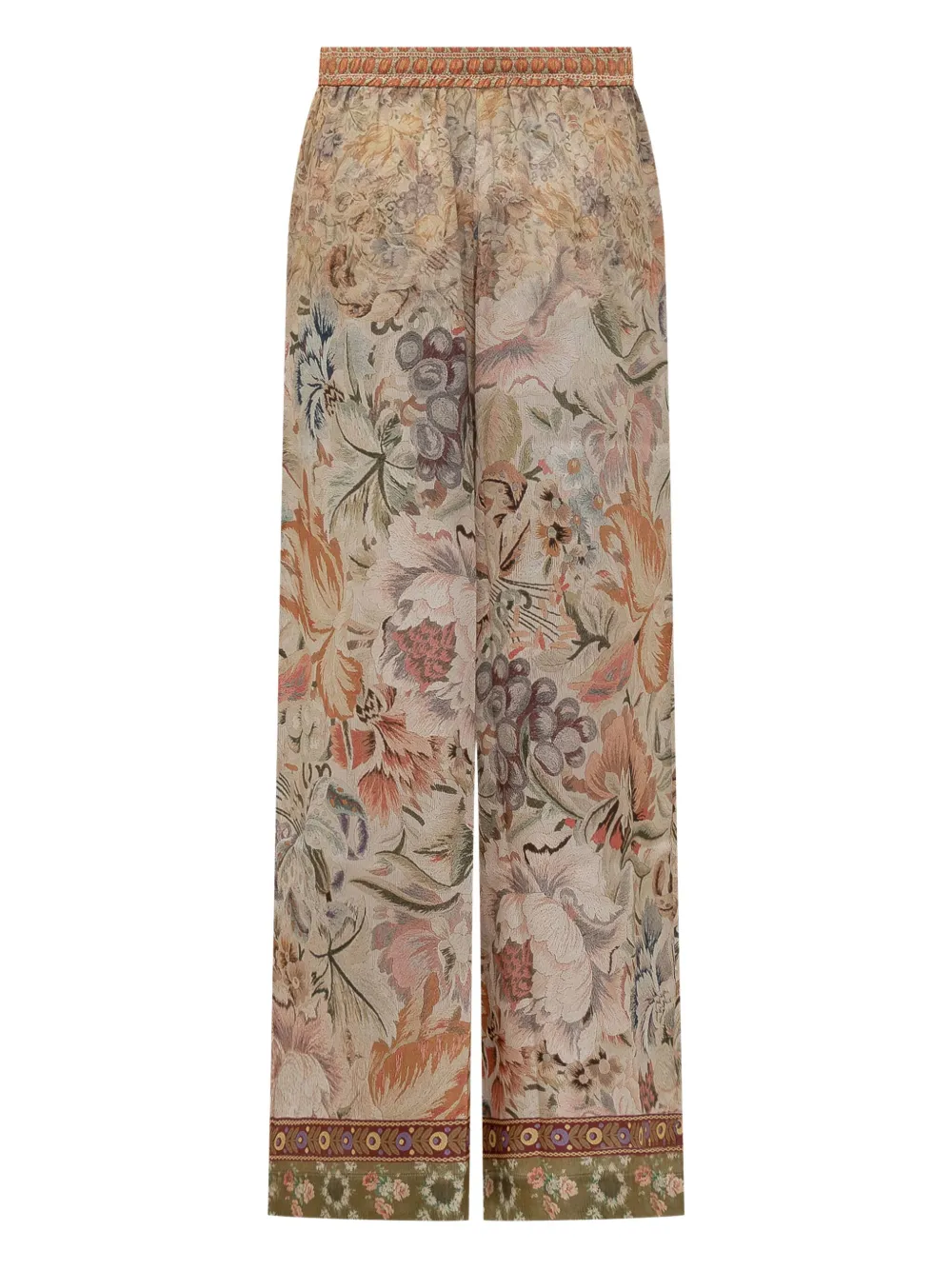 Pierre-Louis Mascia Broek met bloemenprint Beige
