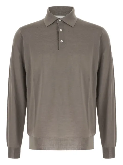 Lardini playera tipo polo tejida manga larga