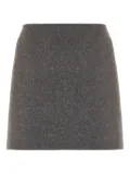 Sportmax virgin-wool mini skirt - Grey
