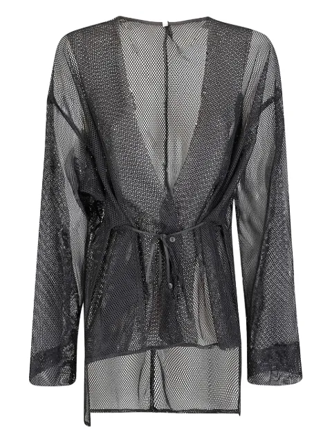 Maria Calderara mesh tie-fastening jacket