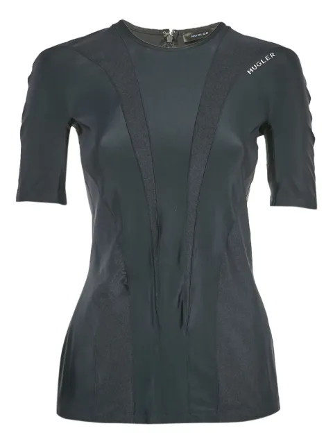 Thierry Mugler Pre-Owned panelled zip top