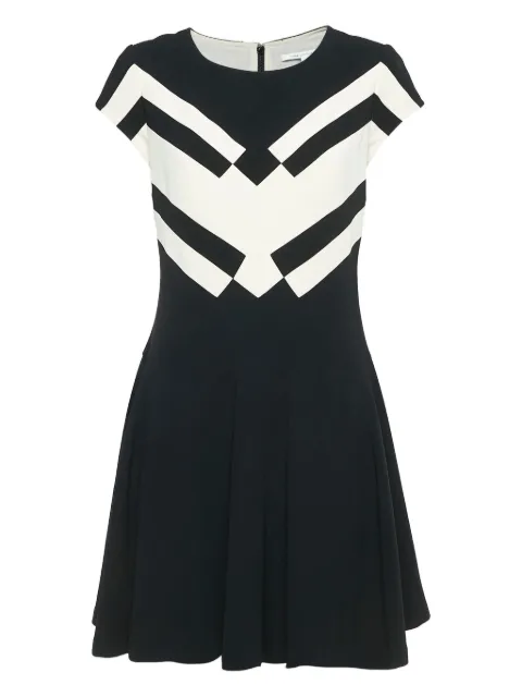 Diane Von Furstenberg Vintage two-tone crepe dress