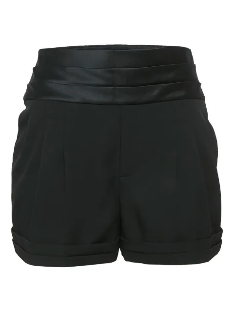 Saint Laurent Pre-Owned shorts satinados con diseño plisado