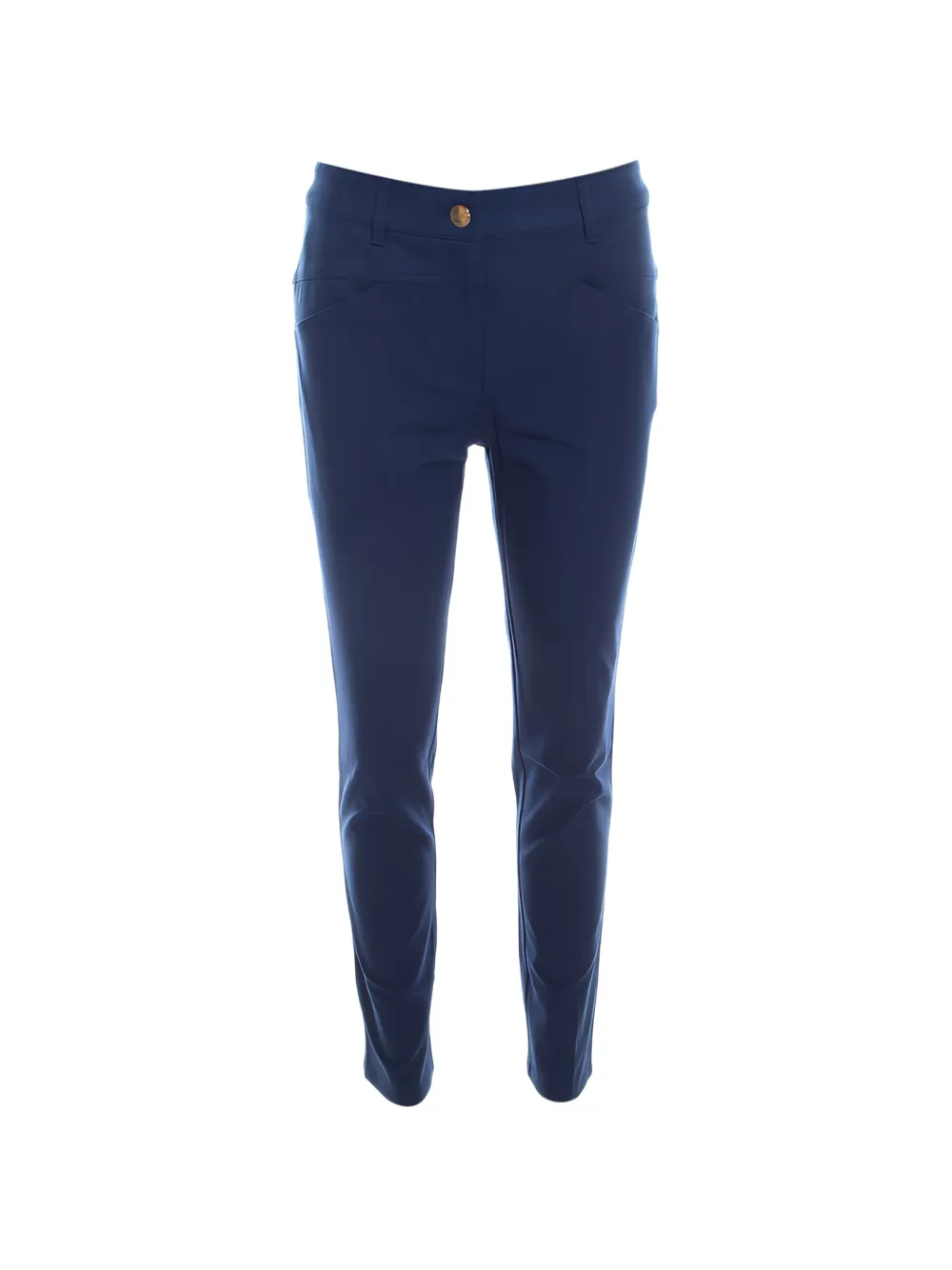 Escada Pre-Owned Pantaloni dritti in misto cotone anni 2000 - Blu