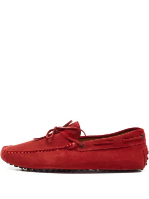 Tod's Vintage スエード ローファー | レッド | FARFETCH JP