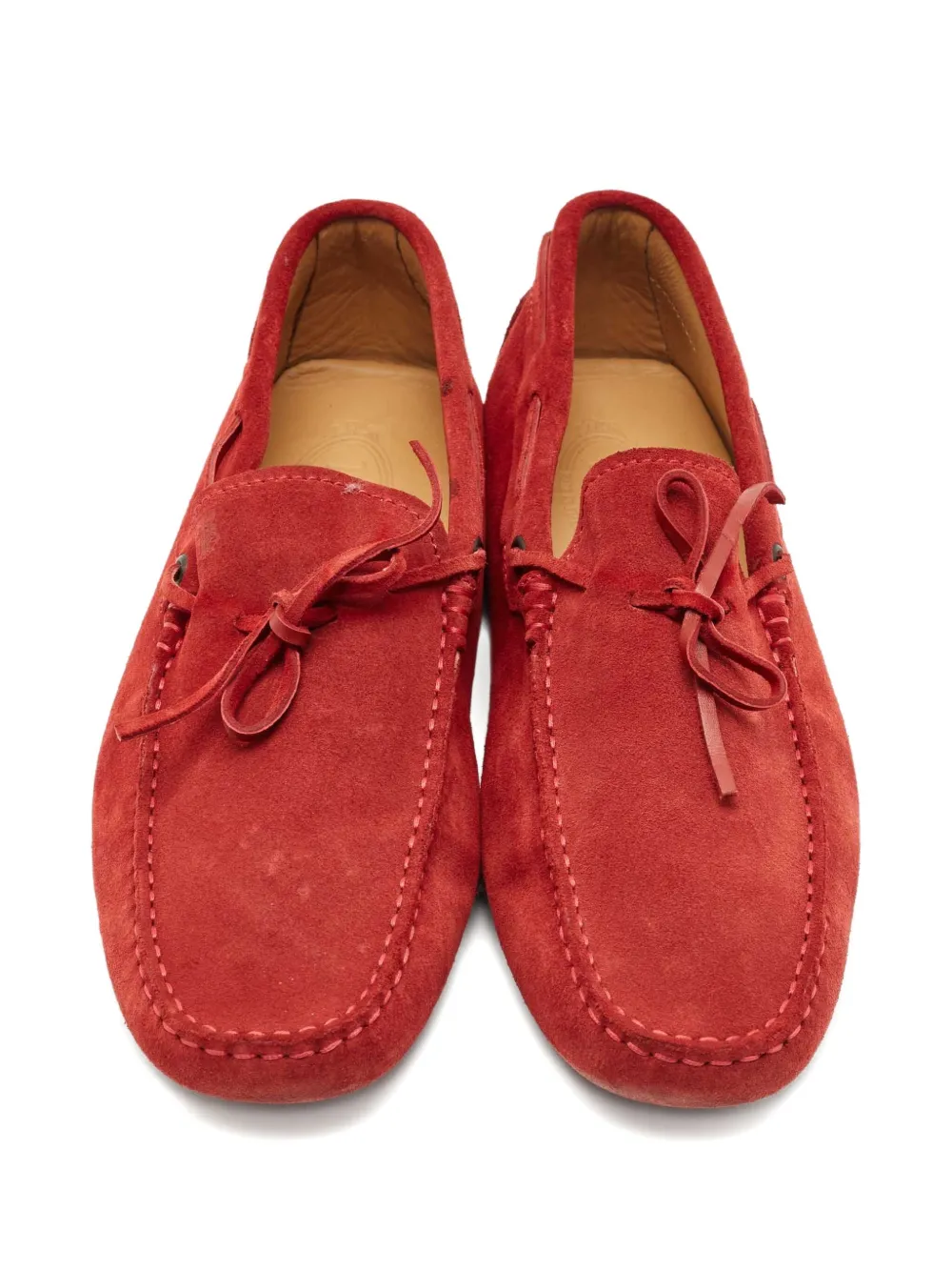 Tod's Vintage 2024 スエード タッセル ローファー | レッド | FARFETCH JP