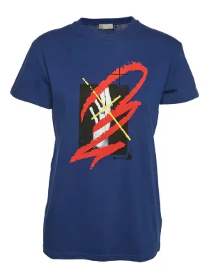 Christian Dior Pre-Owned V-neck Jersey T-shirt | Black | FARFETCH ZA