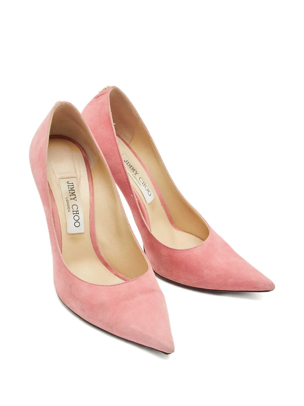 Jimmy Choo Pre-Owned 110 mm Love suède pumps - Roze