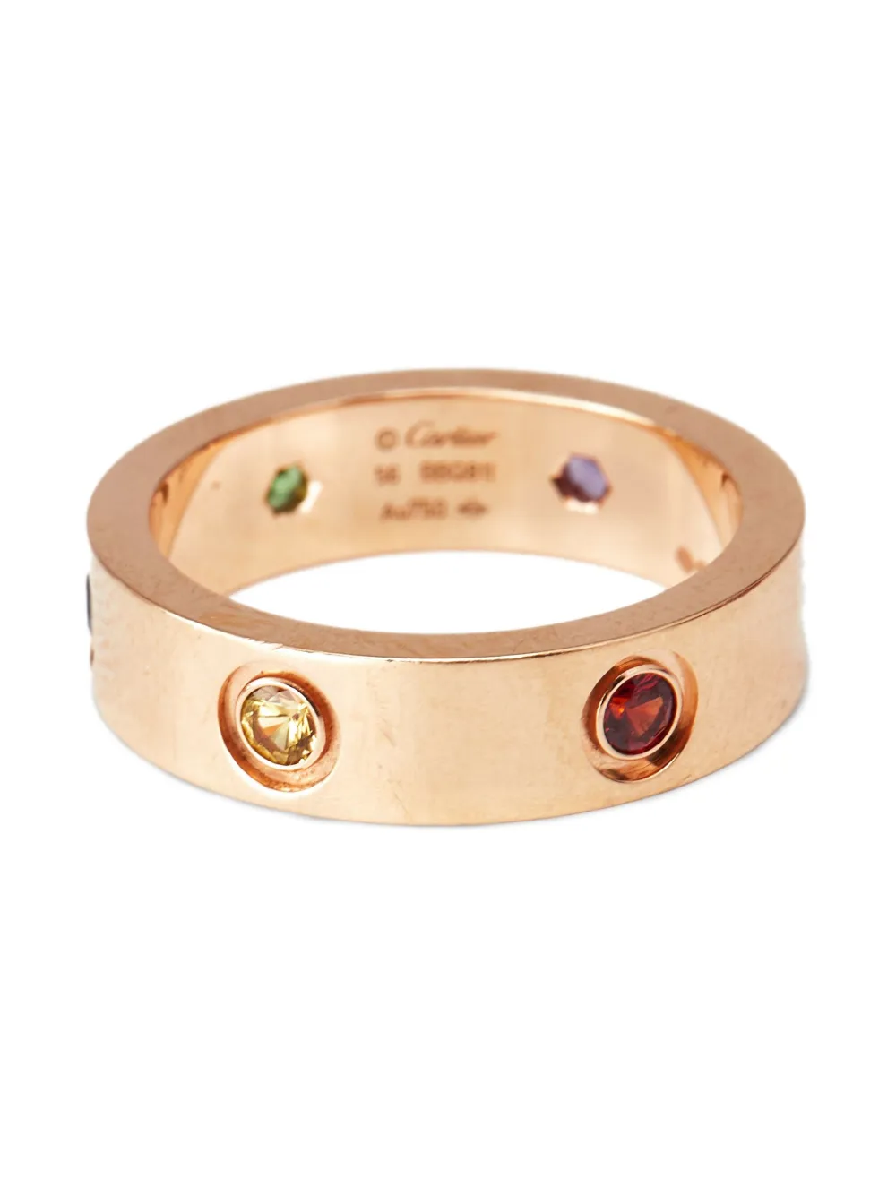 Cartier Love マルチストーン リング 18Kローズゴールド - ピンク Cartier Love マルチストーン リング 18Kローズゴールド - ピンク