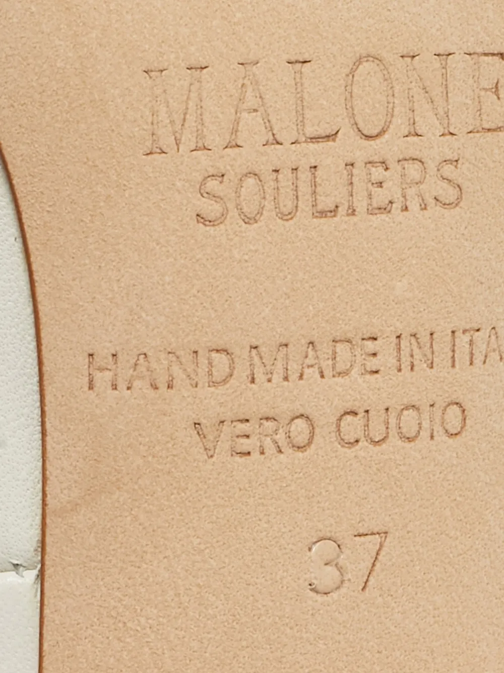 MALONE SOULIERS Pre-owned 90mm Crystal-embellished Pumps In White