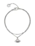 Bvlgari Pre-Owned diamond double chain bracelet - Silver