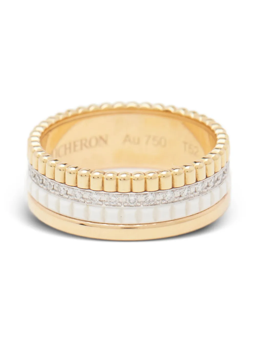 Boucheron Pre-Owned Quatre Classique ダイヤモンド リング 18Kイエローゴールド - ゴールドトーン Boucheron Pre-Owned Quatre Classique ダイヤモンド リング 18Kイエローゴールド - ゴールドトーン