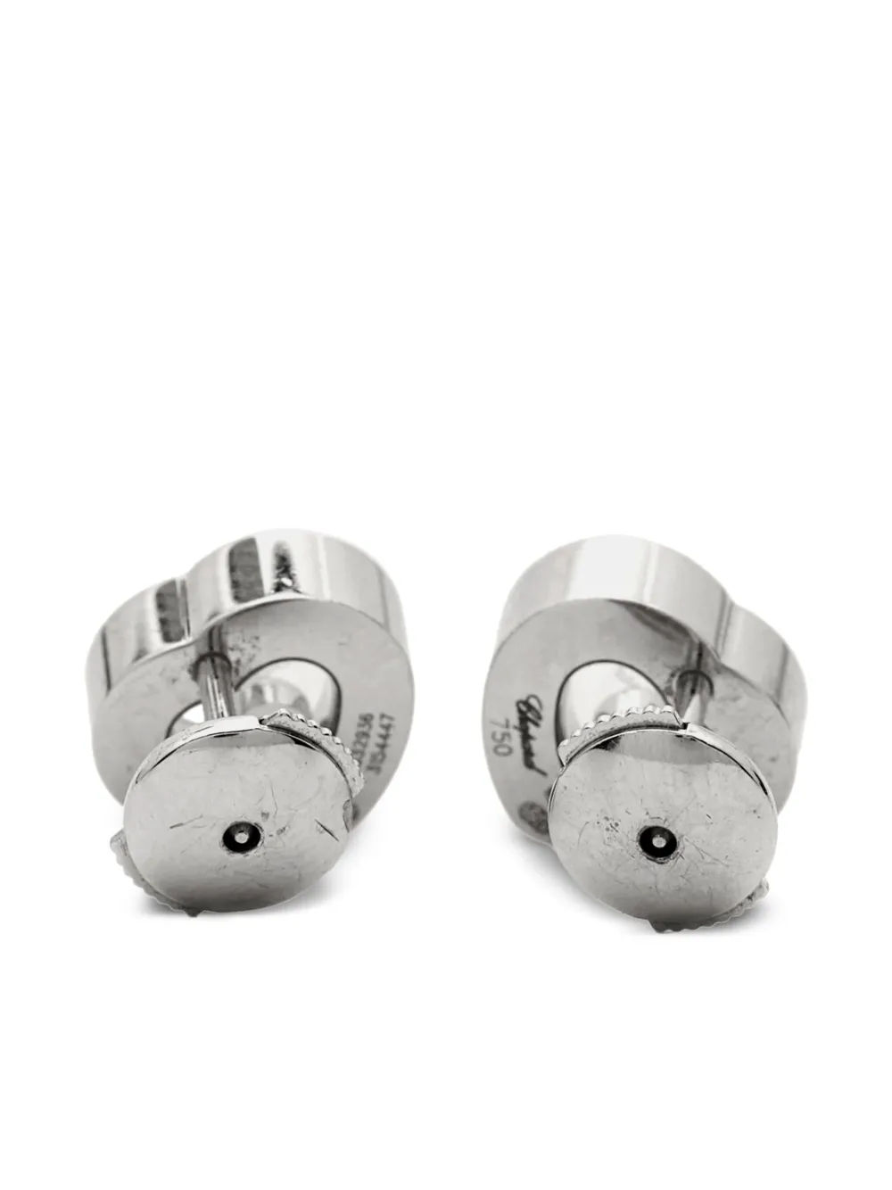 Chopard Pre-Owned 18K whie gold Heart diamond earrings | Image 2