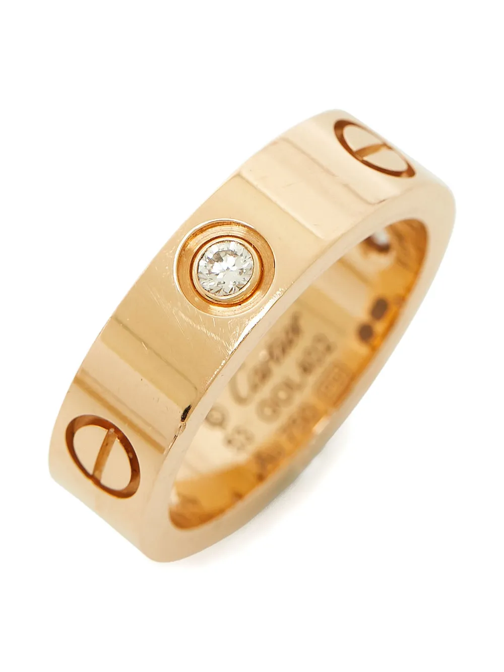 Cartier Love ダイヤモンドリング 18Kローズゴールド - ピンク Cartier Love ダイヤモンドリング 18Kローズゴールド - ピンク