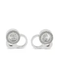 Chopard Pre-Owned 18K white gold Happy Bubbles diamond earrings - Silver