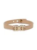 Aigner Vintage pre-owned leather clasp bracelet - Neutrals
