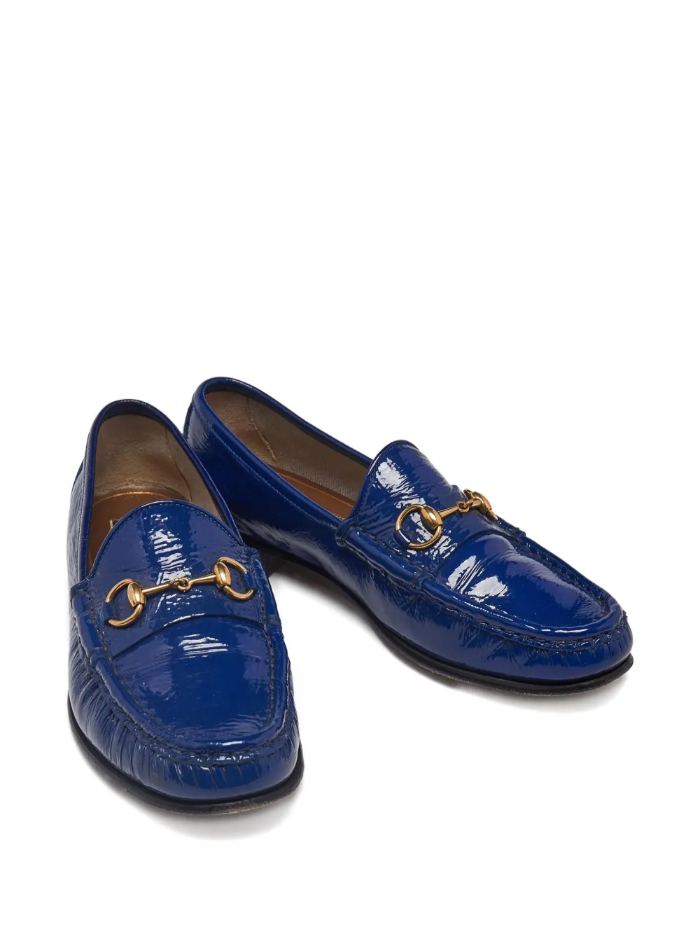 Pre-owned Gucci Horsebit Loafers In Blue