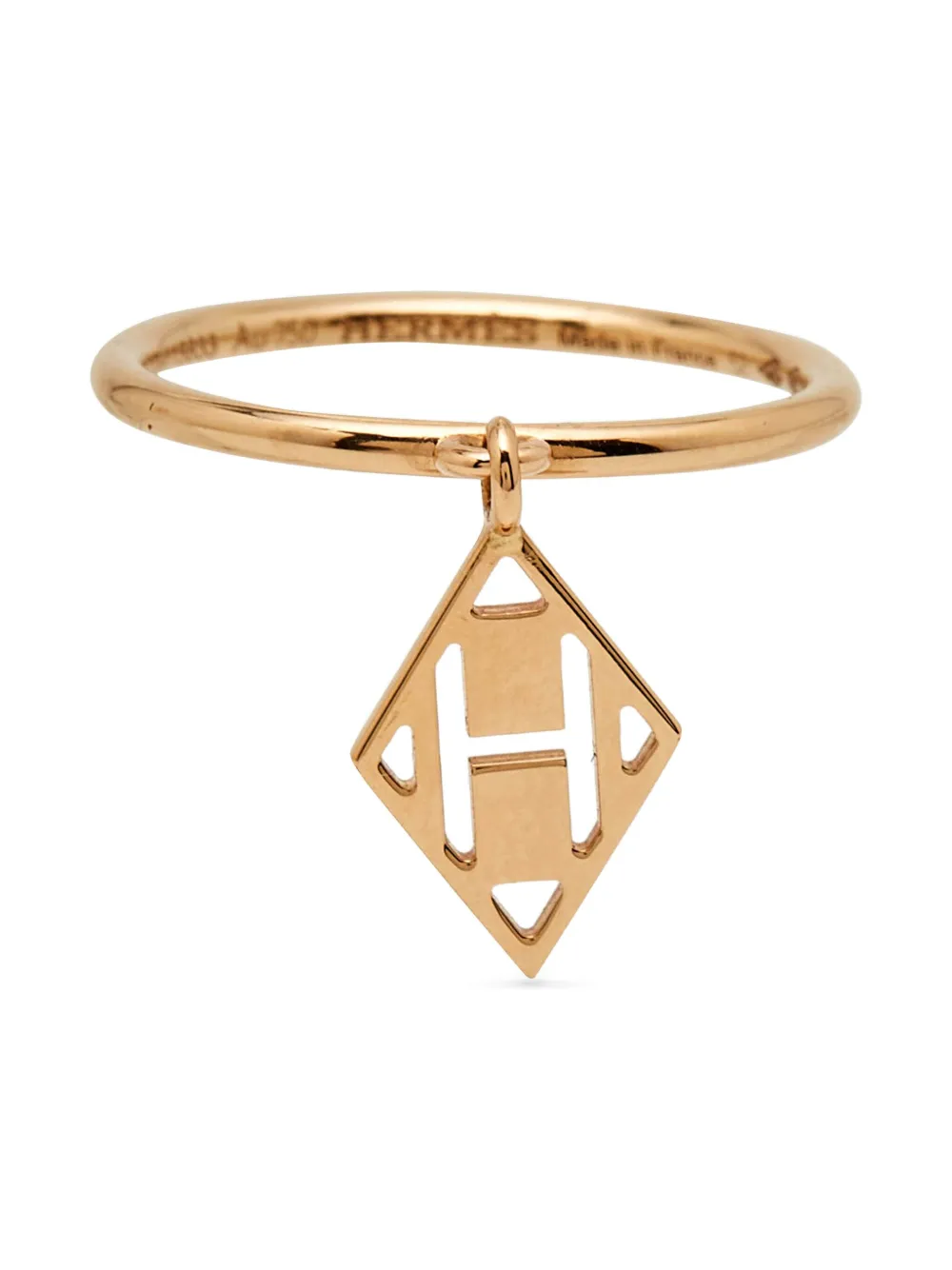 Hermès Pre-Owned anillo Gambade H en oro rosa de 18kt | rosado | Image 1