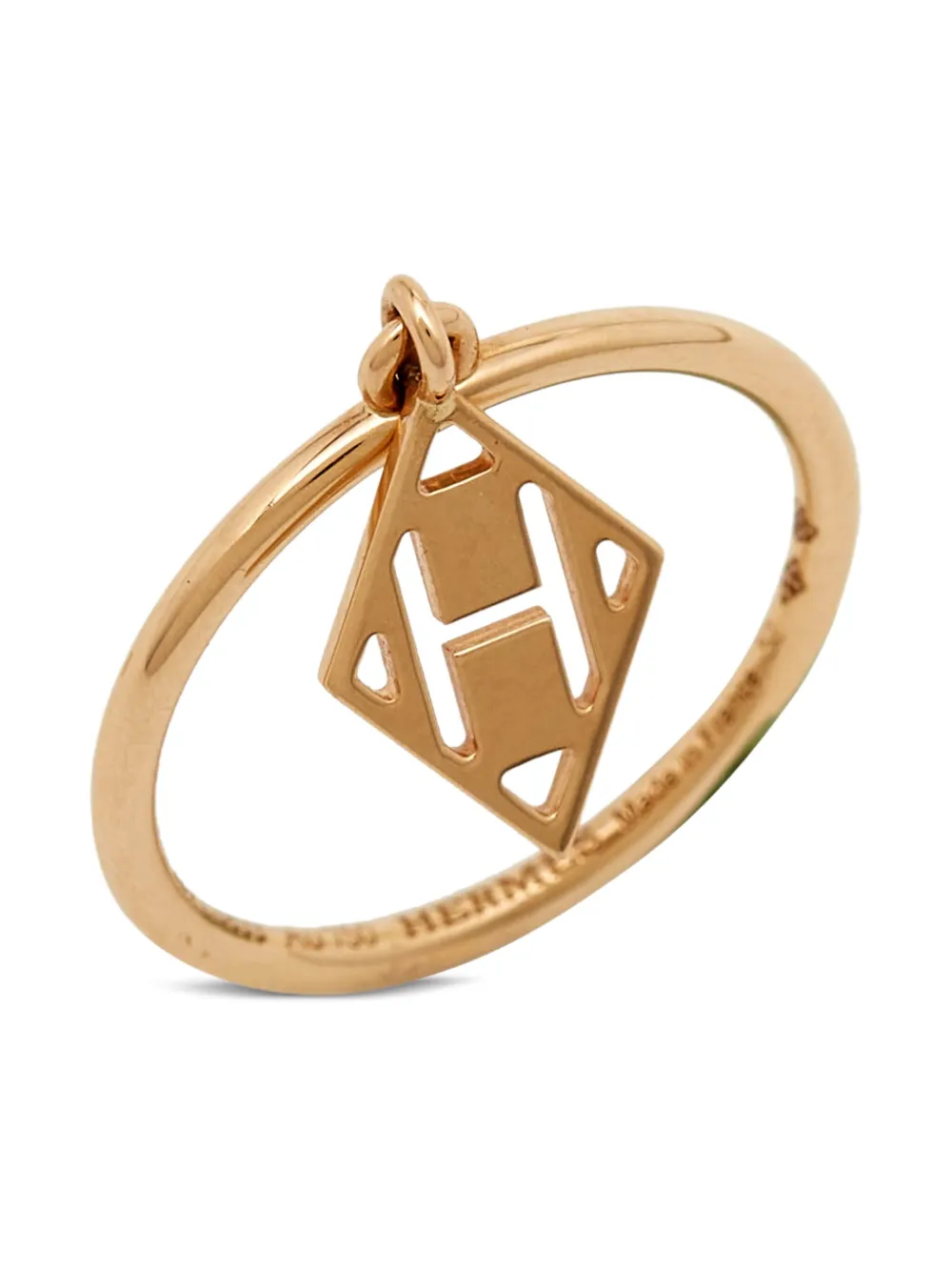 Hermès Pre-Owned anillo Gambade H en oro rosa de 18kt | Image 2