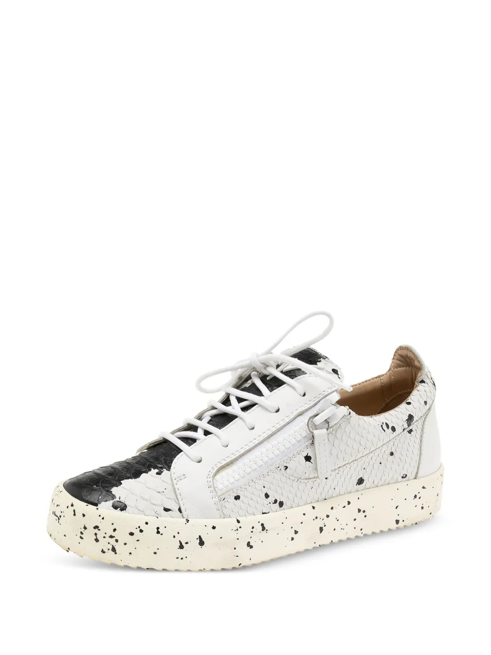 Giuseppe Zanotti Vintage 2024 python embossed zipper sneakers | Image 2