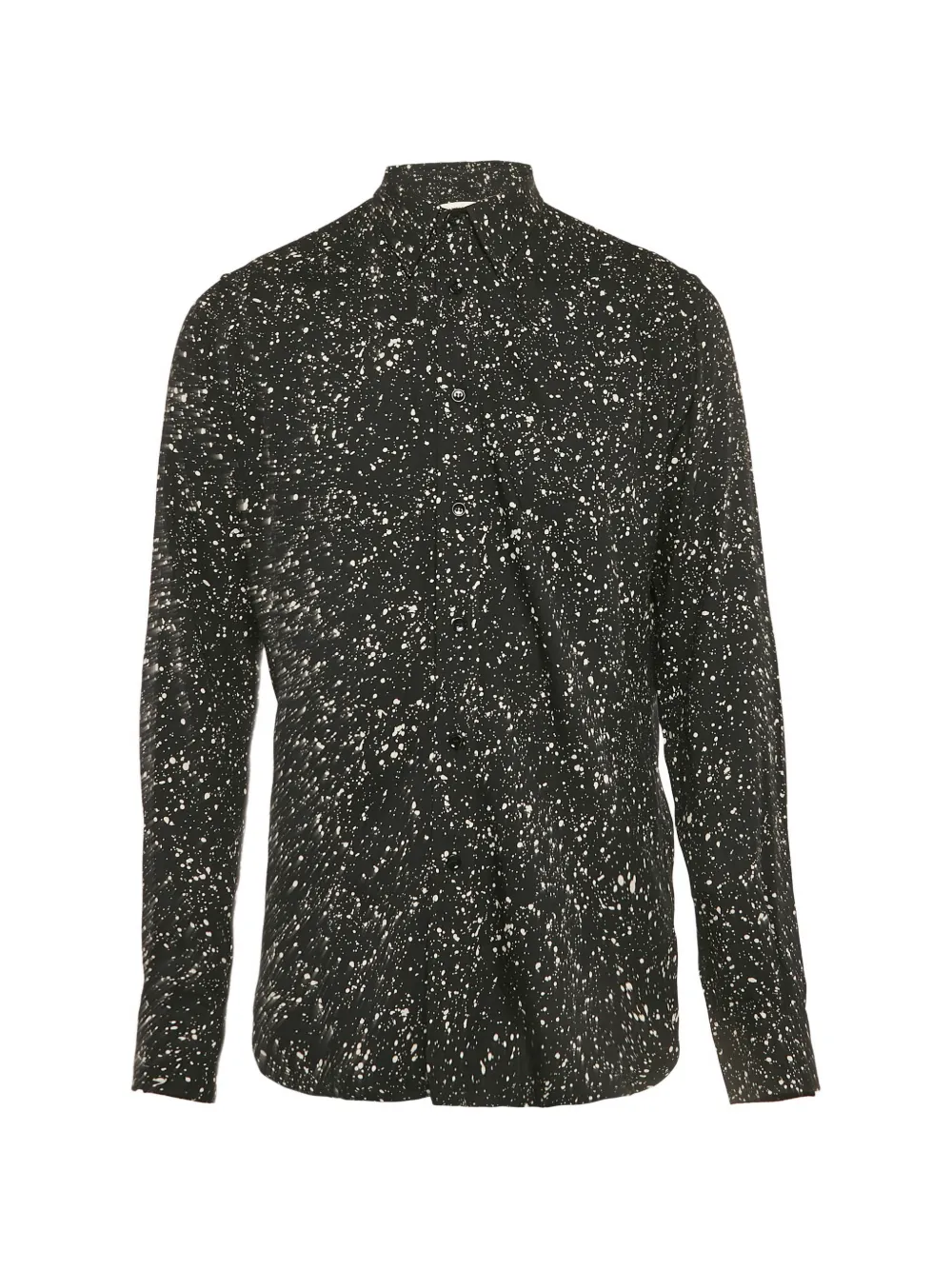 Saint Laurent Pre-Owned long-sleeves printed shirt - Nero