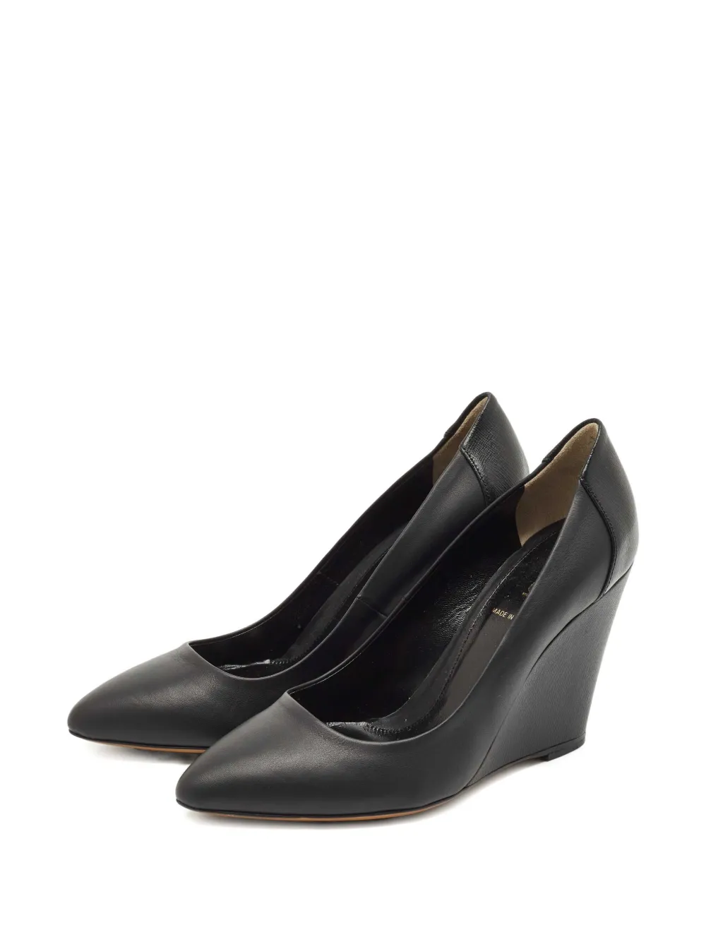 Fendi Pre-Owned 95 mm leren pumps met sleehak - Zwart