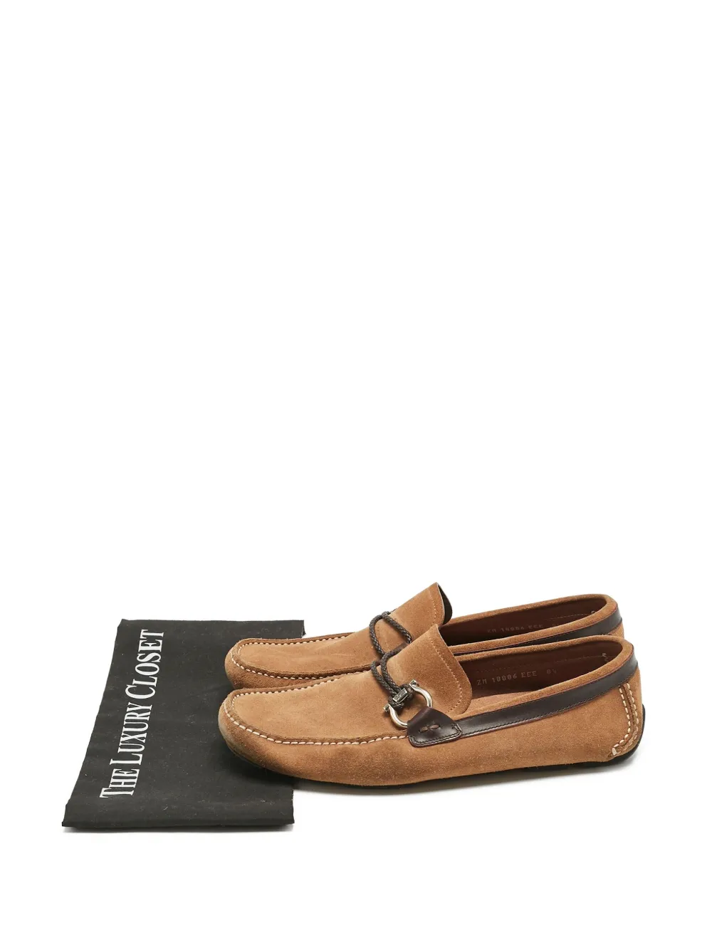 Pre-owned Ferragamo Parigi Loafers In Brown