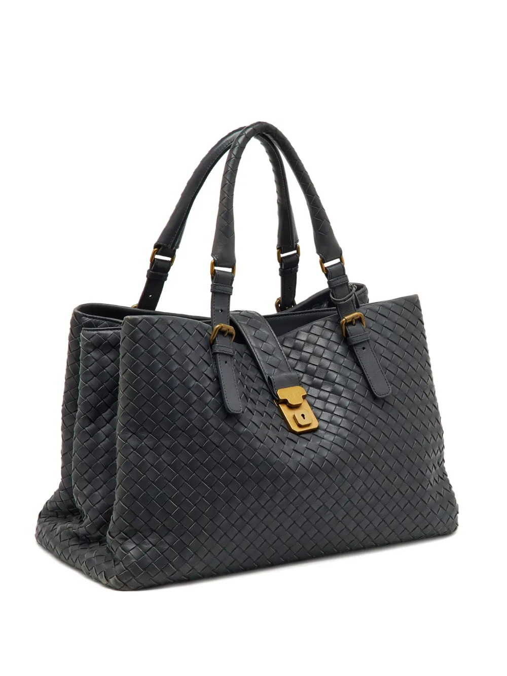 Bottega Veneta Pre-Owned signature Intrecciato design leather tote bag | Grey | Image 1