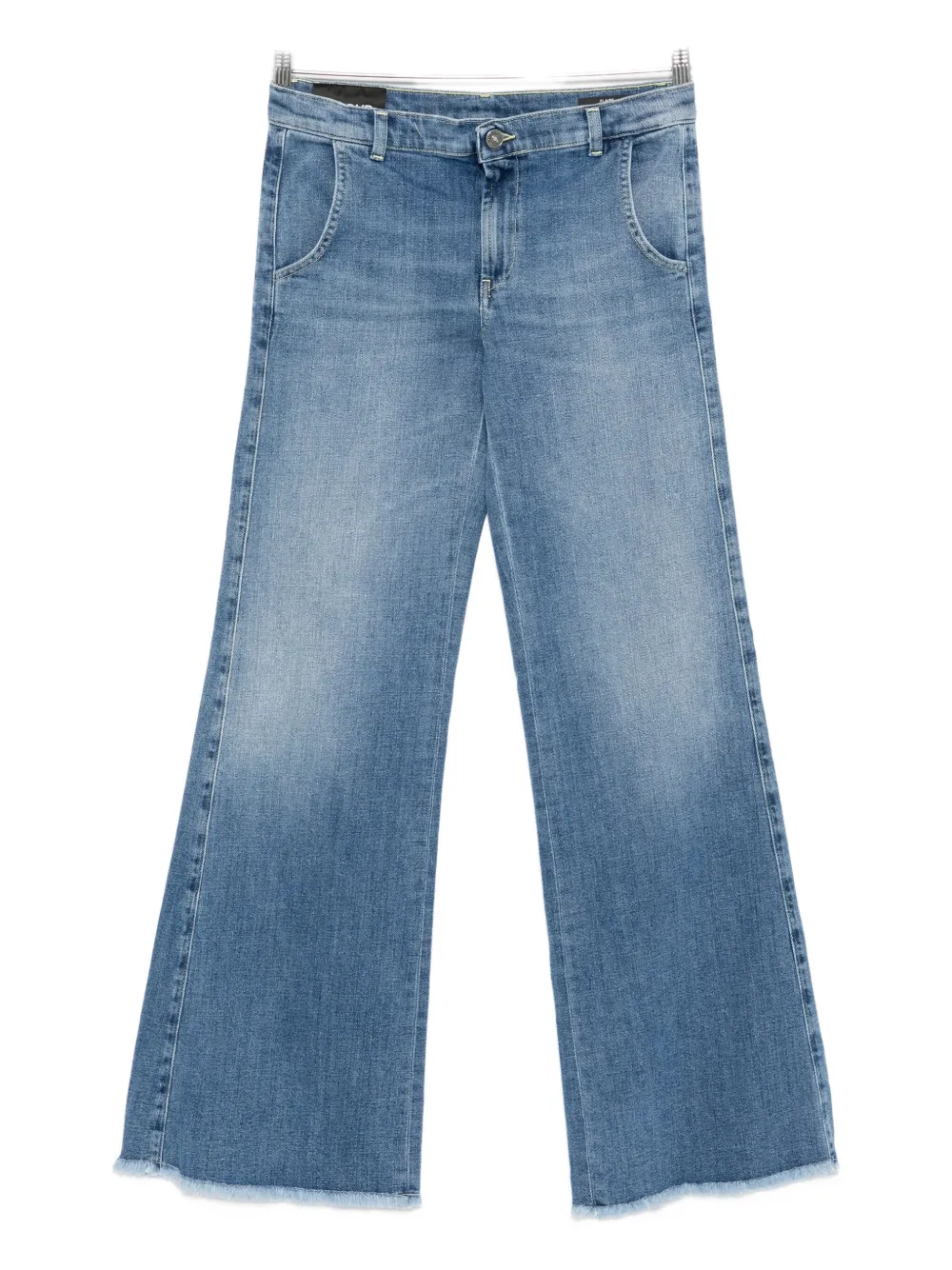 Dondup Frayed-hem Jeans In Blue