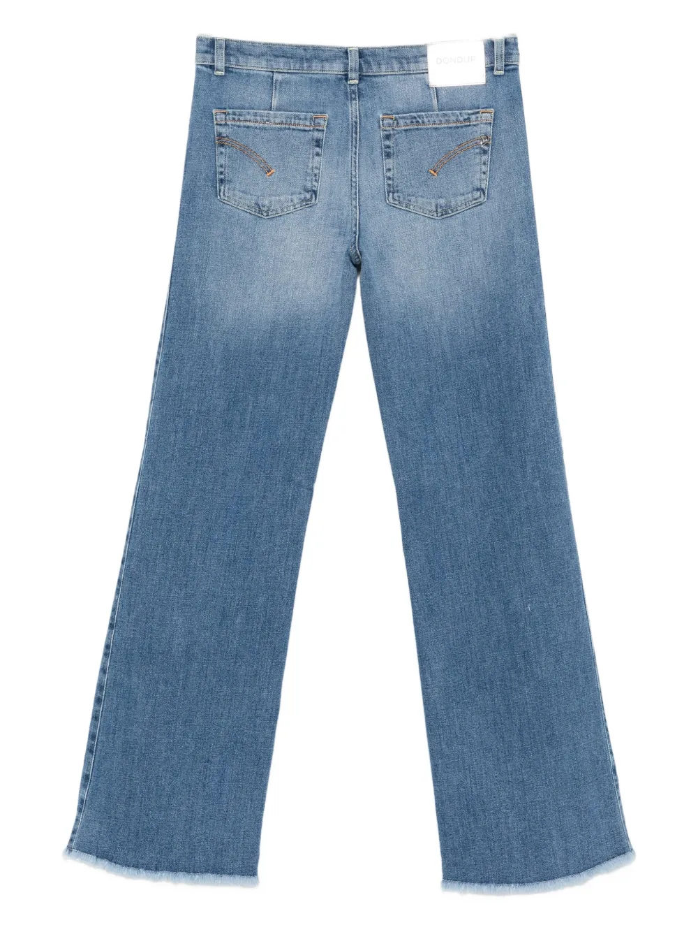 DONDUP KIDS frayed-hem jeans Blauw