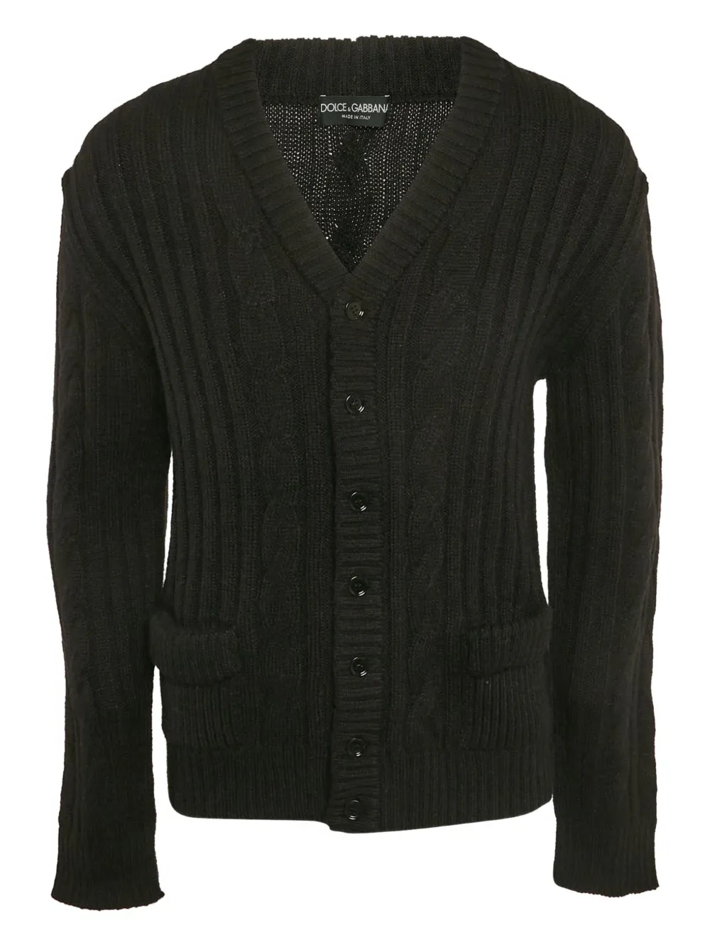 Dolce & Gabbana Pre-Owned cable-knit cardigan | Black | Image 1