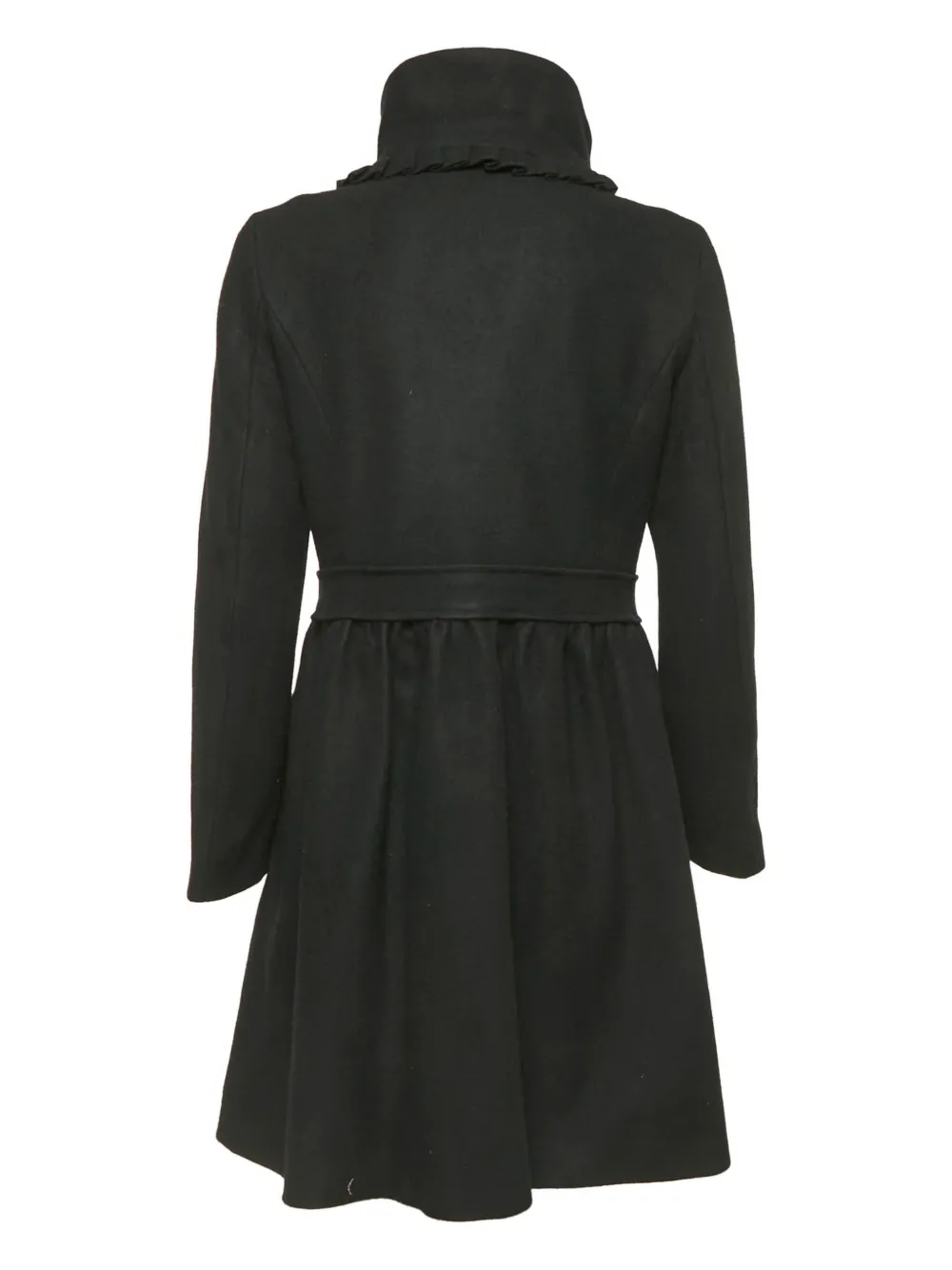 Moschino Pre-Owned Jas met dubbele rij knopen en ruches - Zwart