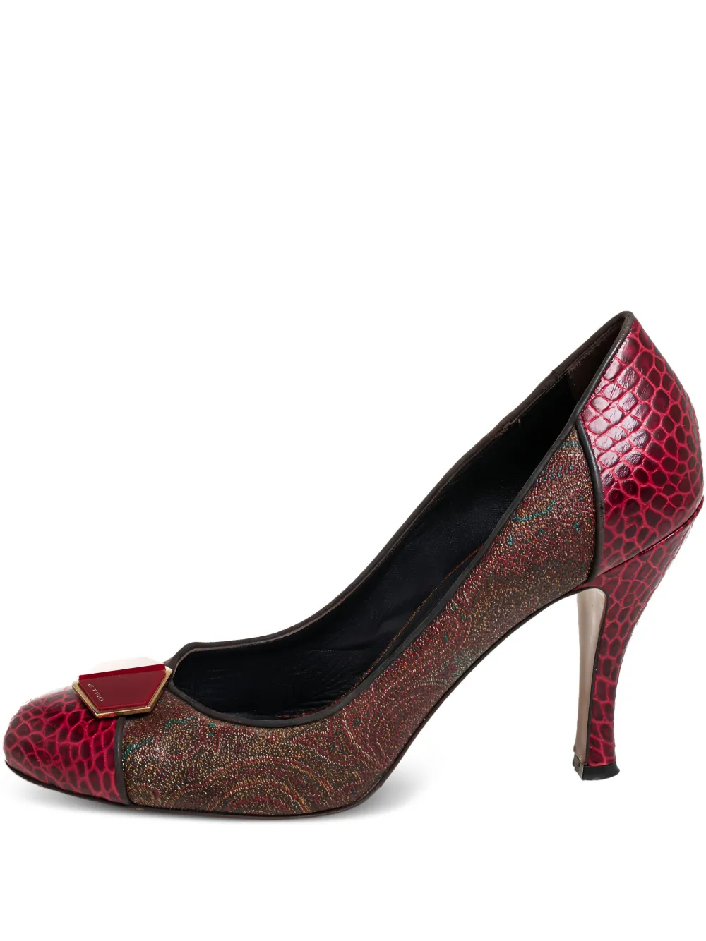 Etro Pre-Owned Pumps mit Kroko-Optik 110mm - Rot