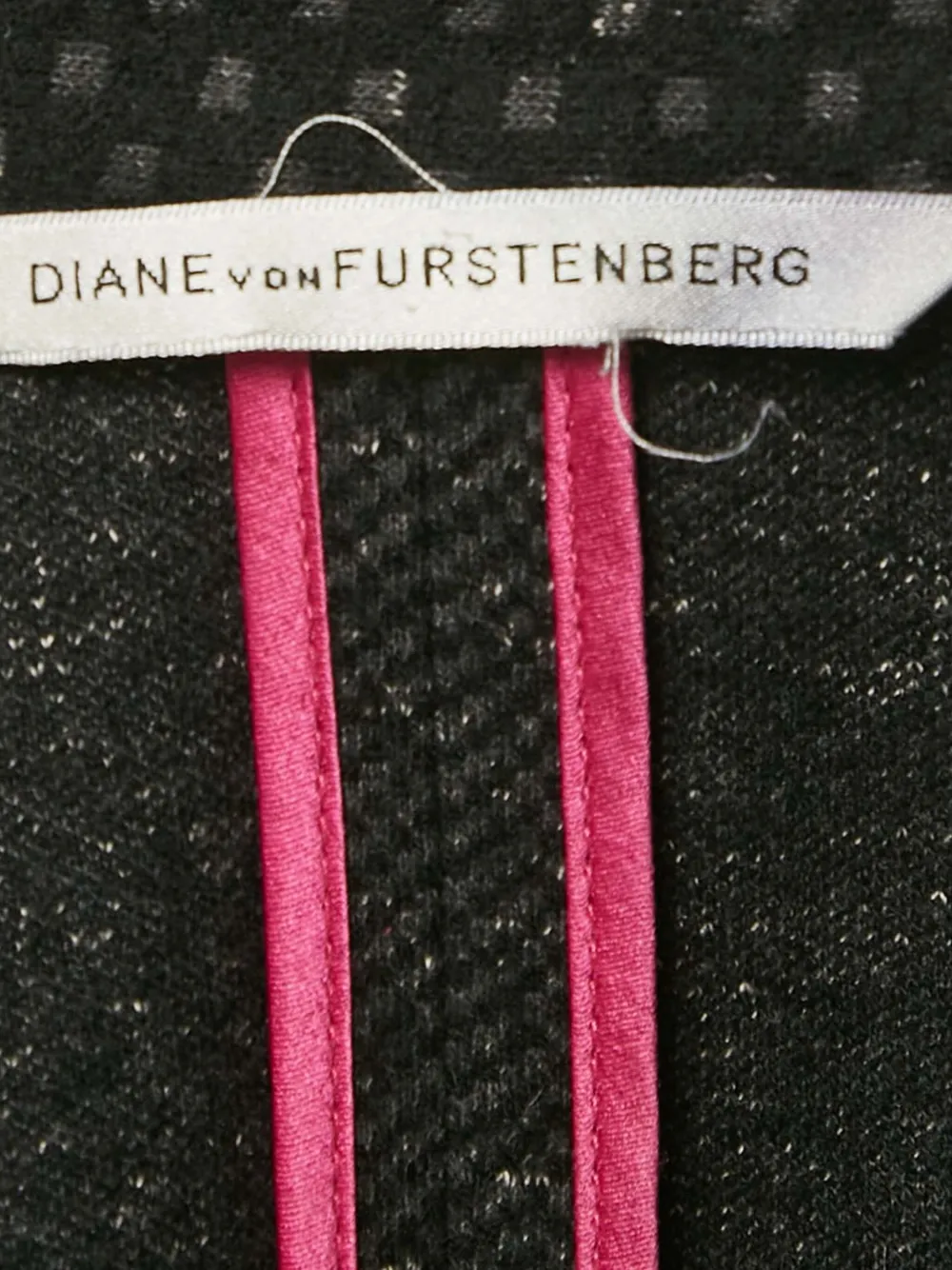 Pre-owned Diane Von Furstenberg Vintage Single-breasted Blazer In Black