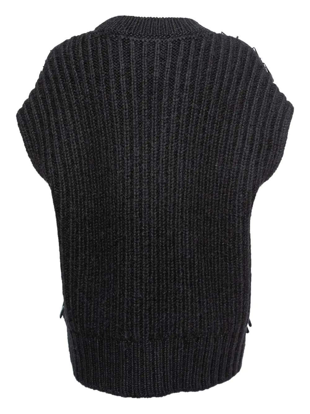 Valentino Pre-Owned ribbed sequined sweater vest | Image 2