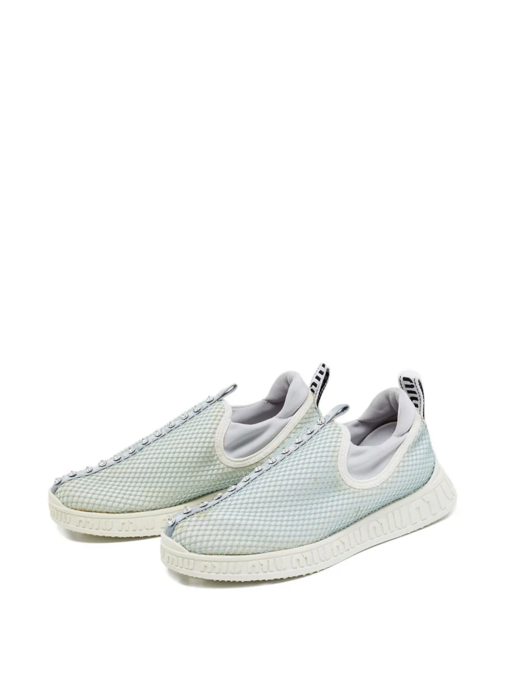 Miu Miu Pre-Owned crystal-embellished sneakers | Image 2