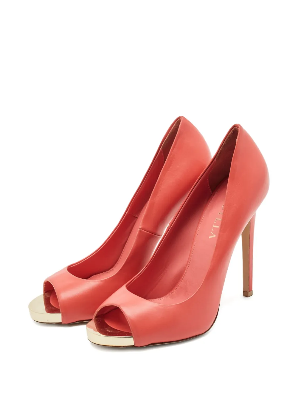 Le Silla 110 mm Gabry leren pumps - Rood