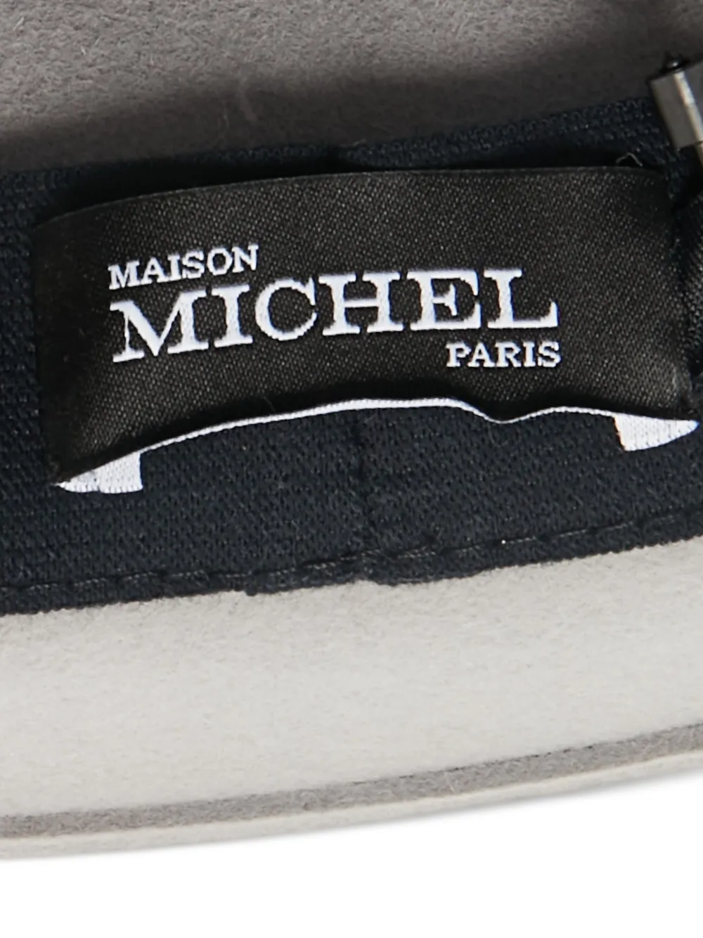 Pre-owned Maison Michel 2024 Flat-top Brim Hat In Gray