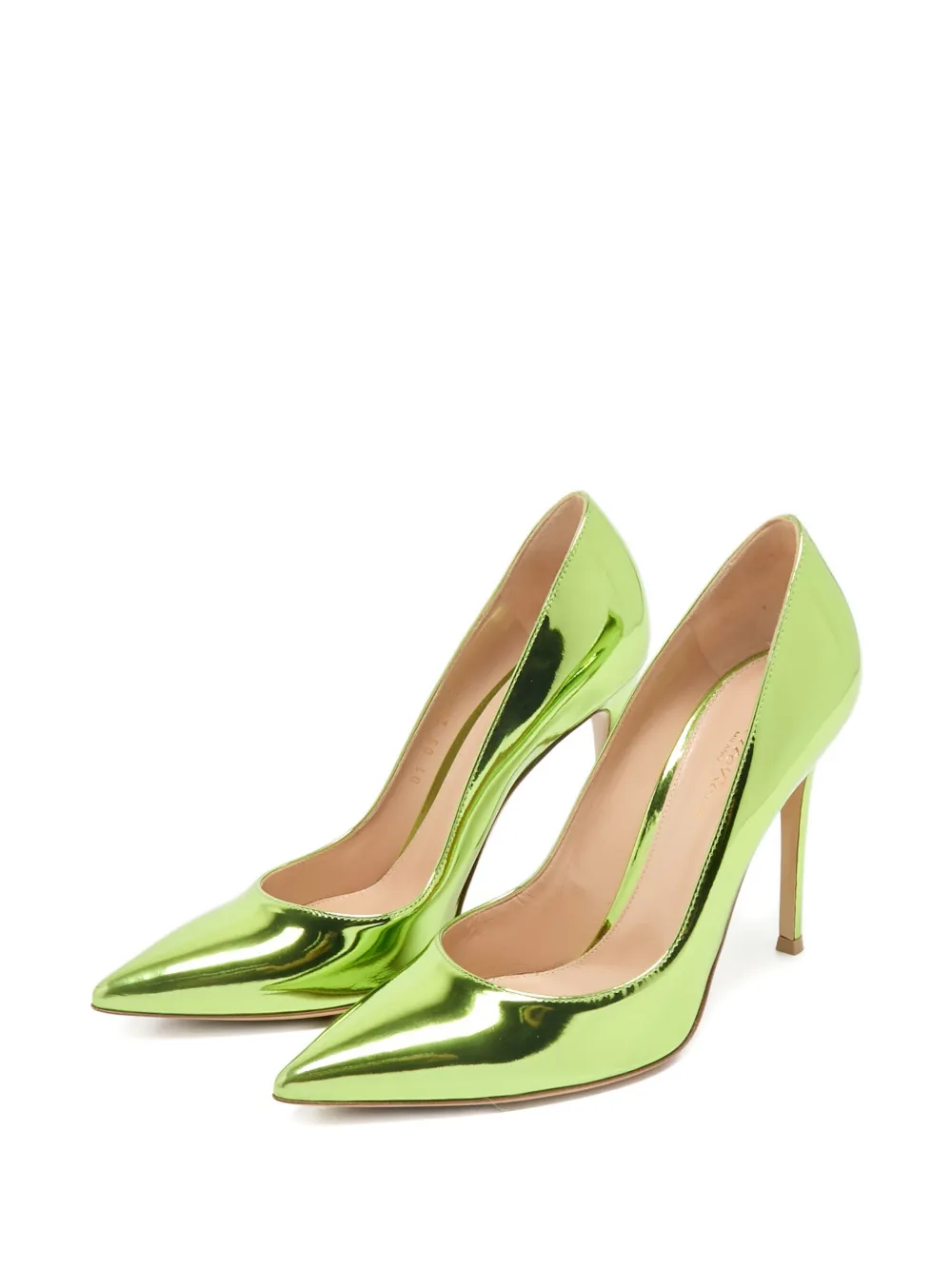 Gianvito Rossi 105 mm Gianvito pumps met puntige neus en smalle hak - Groen