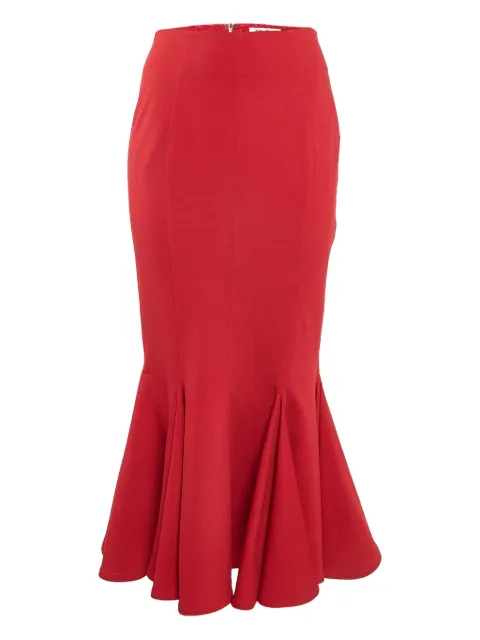 The Attico flared-hem skirt