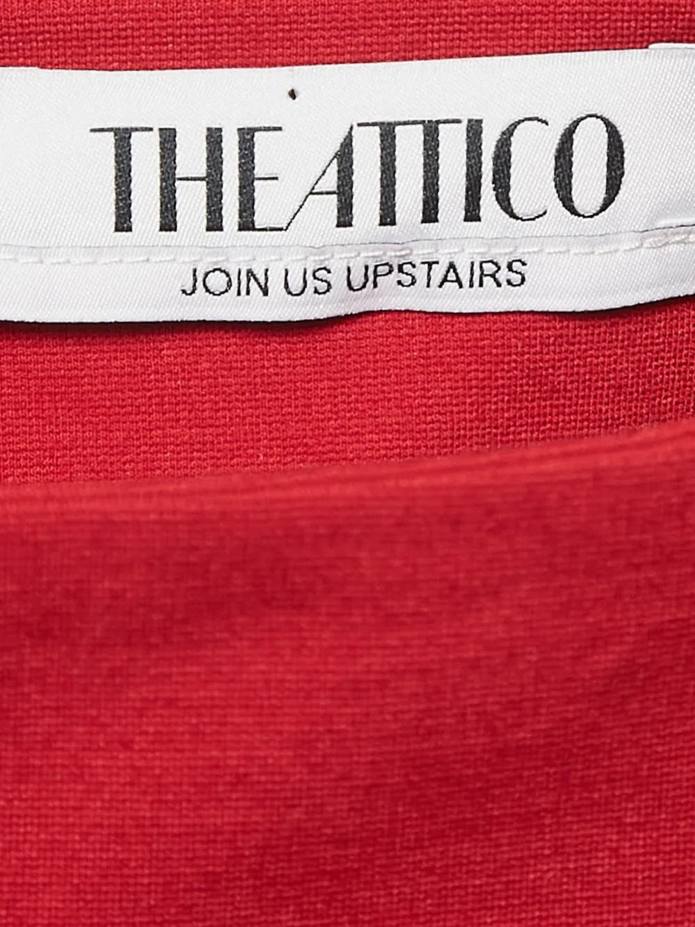 Pre-owned Attico Flared-hem Skirt In Red