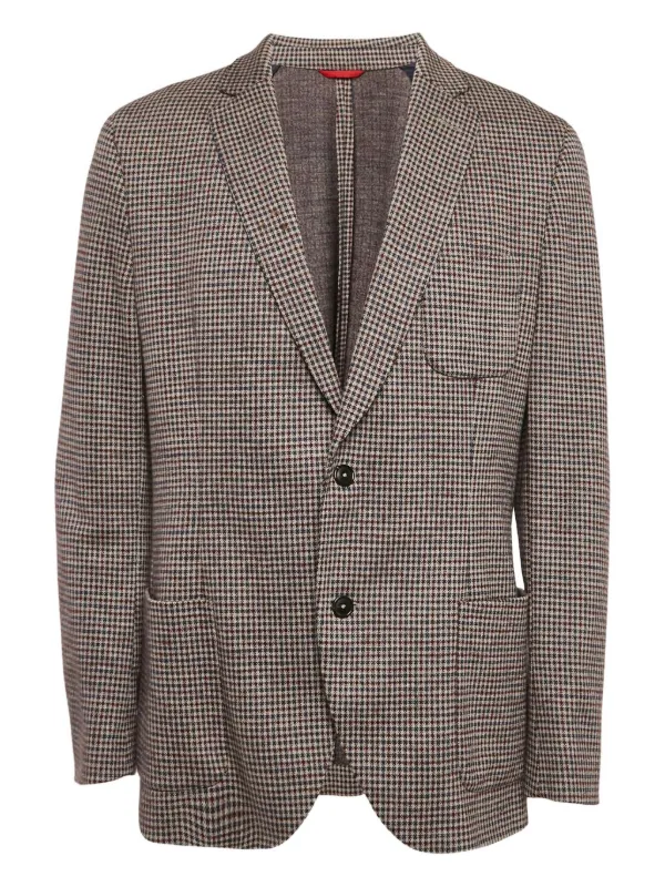 wool blazer vintage check blazer