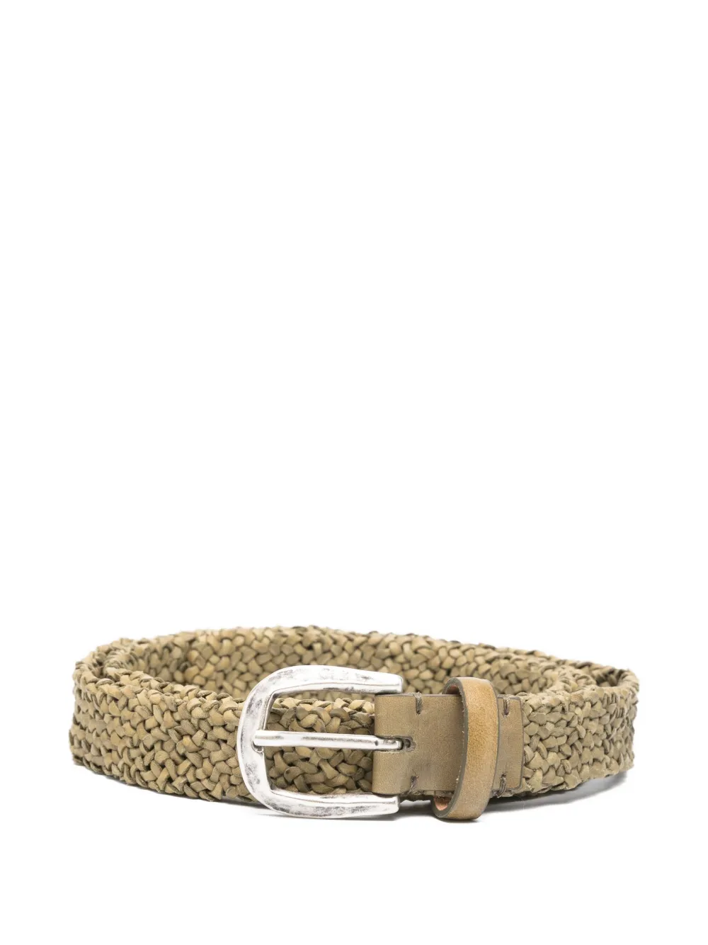 woven lambskin belt