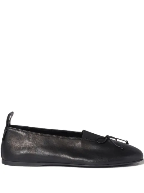 Miu Miu Élan bow-detail leather ballet flats