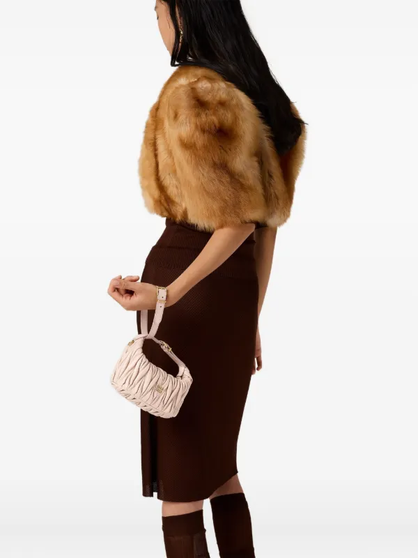 Miu Miu Wander マテラッセ ハンドバッグ ミニ | ピンク