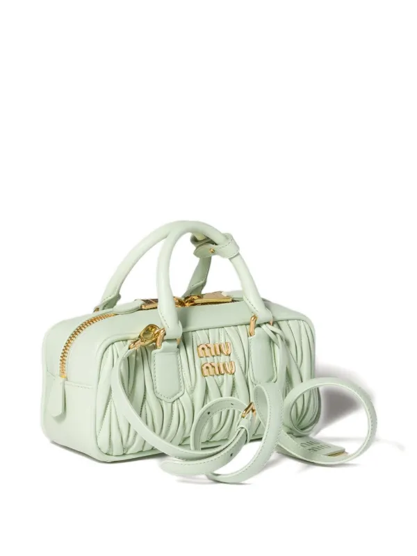 Miu Miu Arcadie レザーバッグ | グリーン | FARFETCH JP