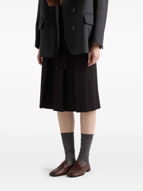 Prada Shuffle Antiqued Leather Loafers | Brown | FARFETCH