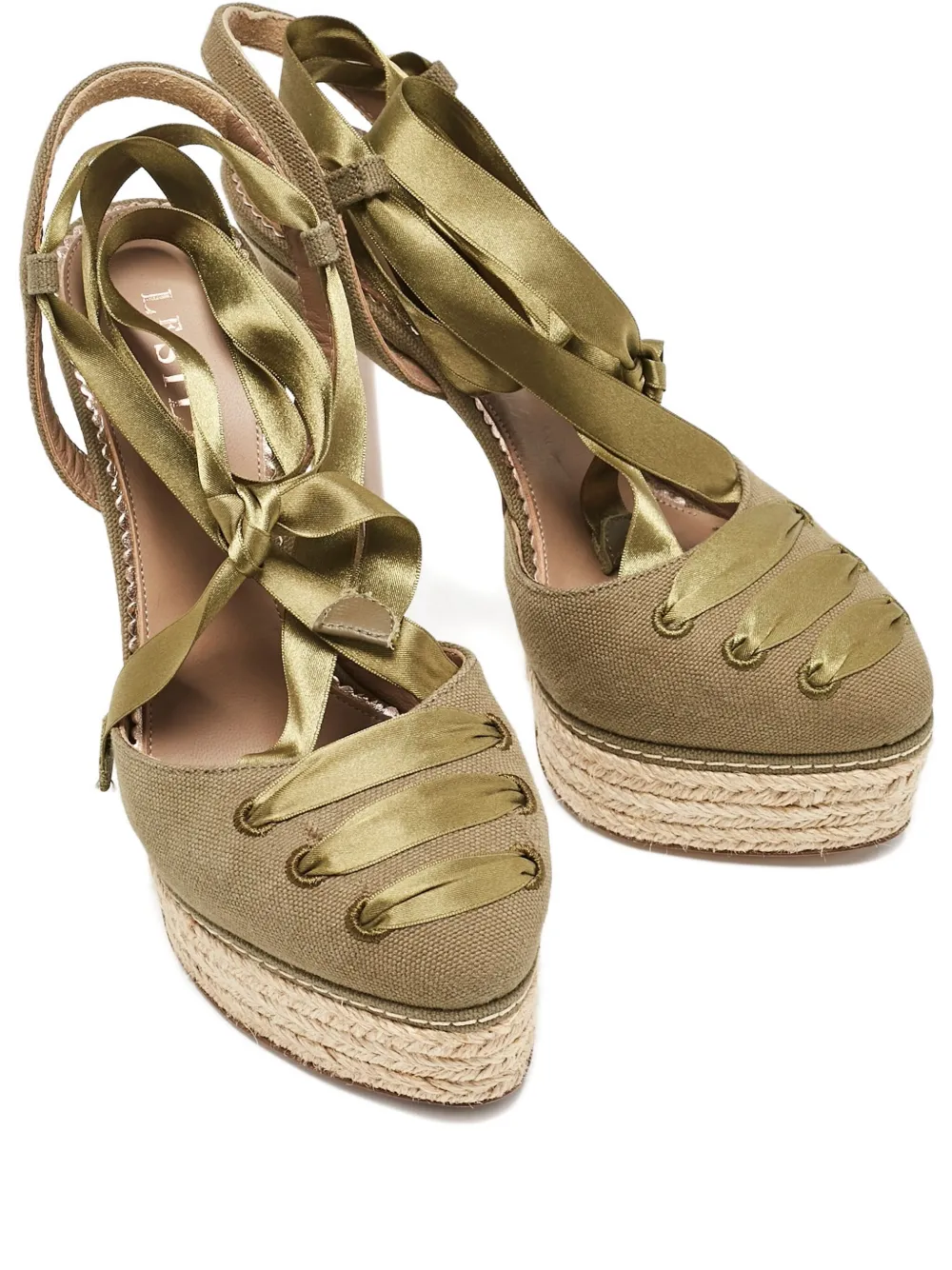 Le Silla Pumps con plateau 140mm - Verde