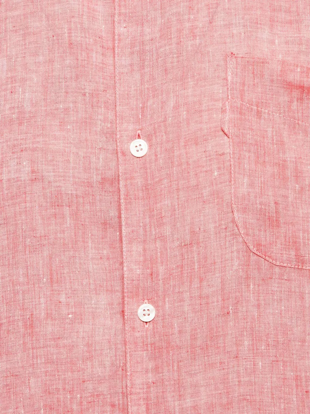 Pre-owned Derek Rose Linen Shirt In Pink